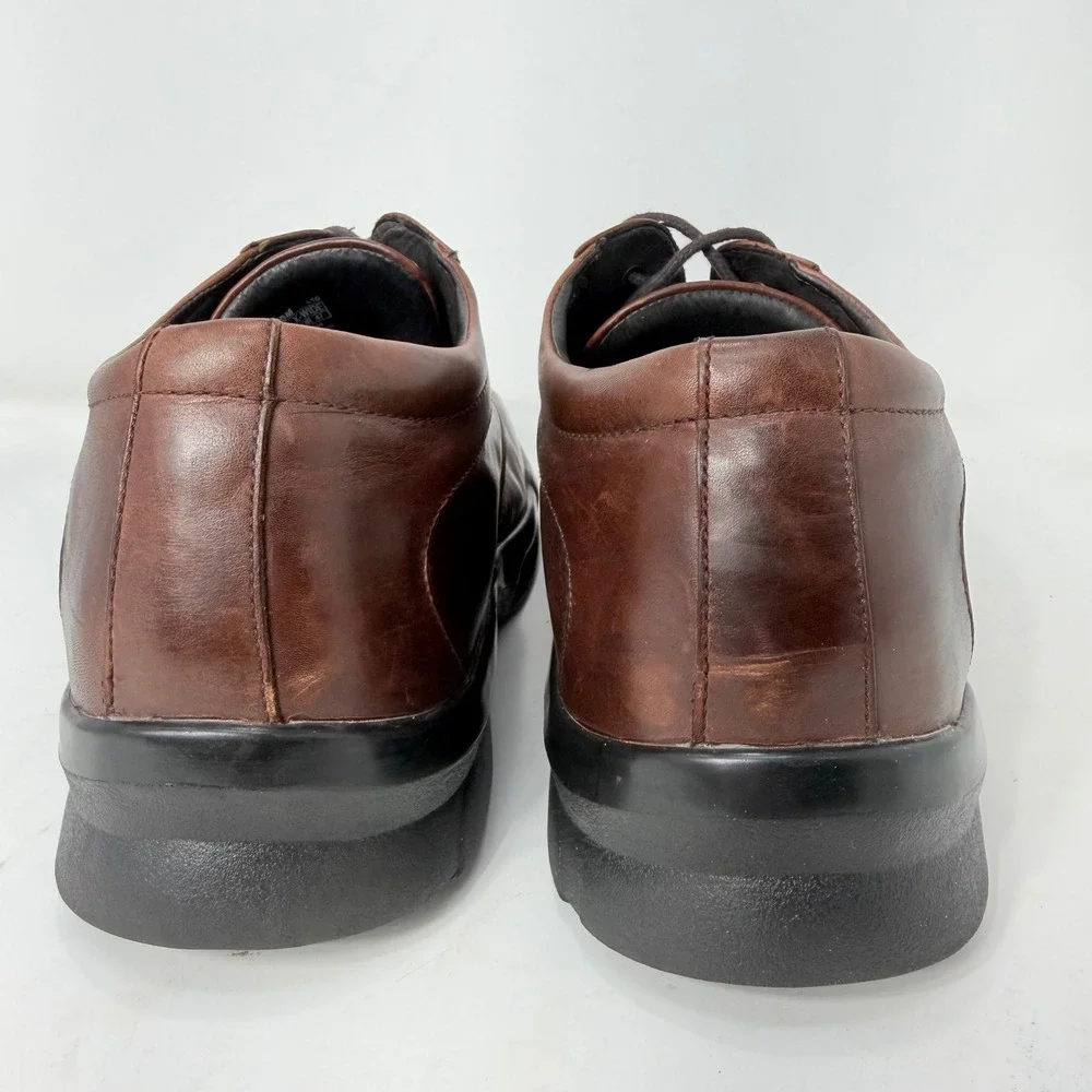 Apex B2060M Lexington Brown Leather Oxford Shoes Mens 13 X-Wide Orthopedic